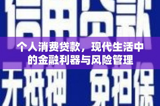 苍溪个人消费贷款，现代生活中的金融利器与风险管理