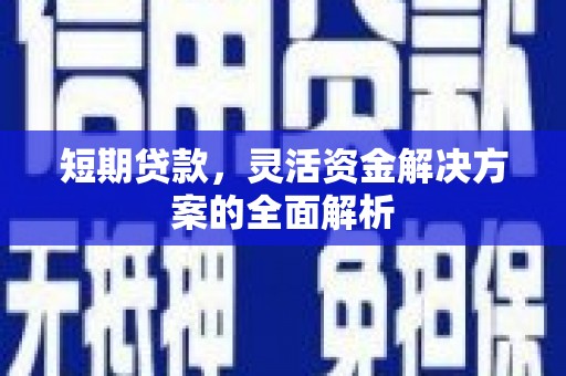 闻喜短期贷款，灵活资金解决方案的全面解析