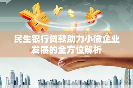 新都民生银行贷款助力小微企业发展的全方位解析