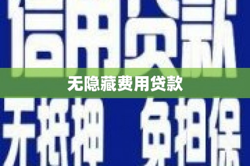 和静无隐藏费用贷款