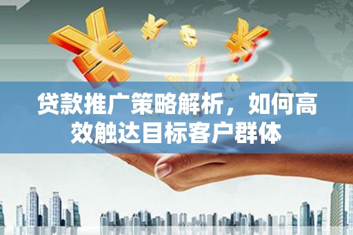 任城贷款推广策略解析，如何高效触达目标客户群体