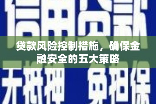 明光贷款风险控制措施，确保金融安全的五大策略