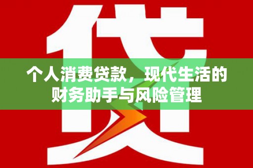 金门个人消费贷款，现代生活的财务助手与风险管理