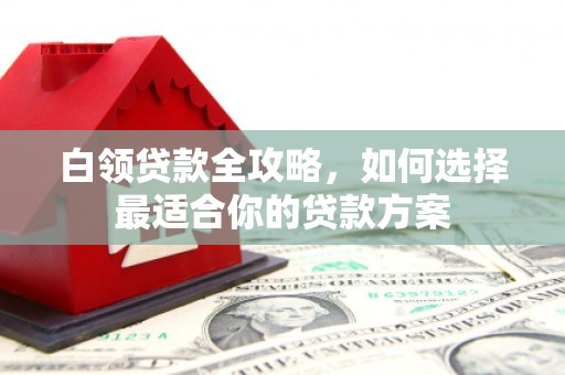 志丹白领贷款全攻略，如何选择最适合你的贷款方案